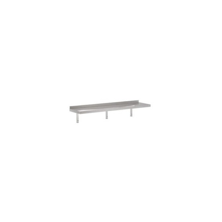 Stainless Steel Wall Shelf 2400mm Depth 300mm - Pro Kitchen & Optimal Organization