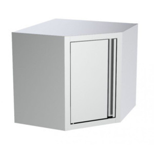 Angular Wall Cabinet Stainless Steel - Professional Kitchen Storage