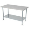 Stainless Steel Table with Removable Shelf 700x700mm - CombiSteel