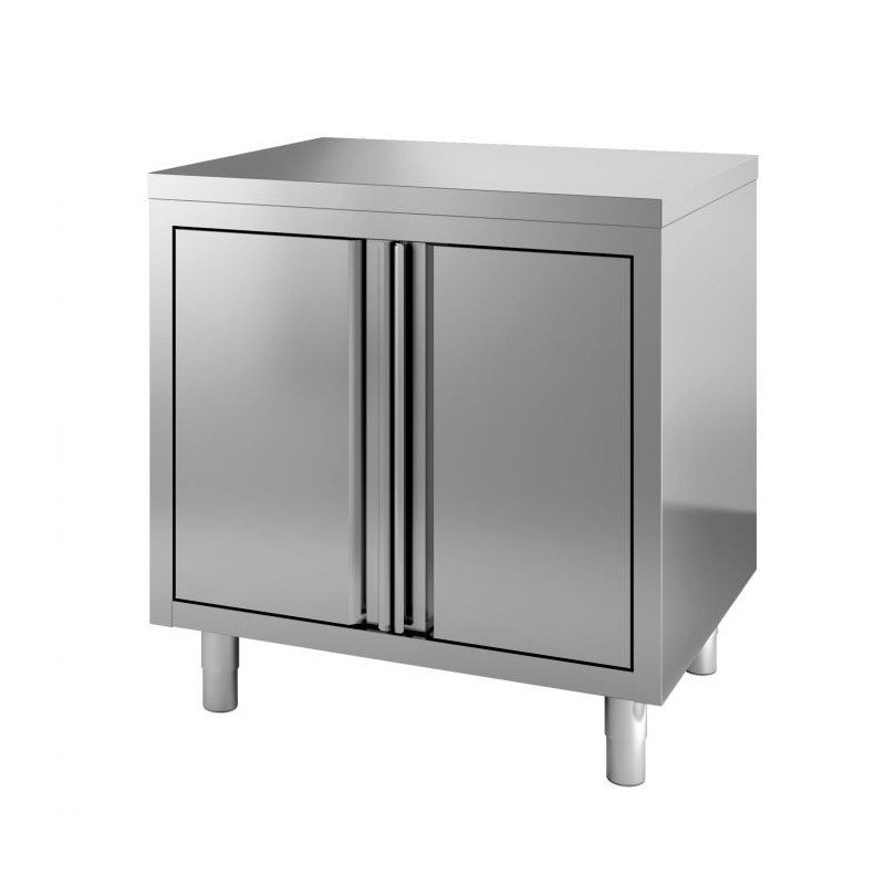 Stainless Steel Low Cabinet with 2 Doors - L 800 x D 700 mm – CombiSteel Quality