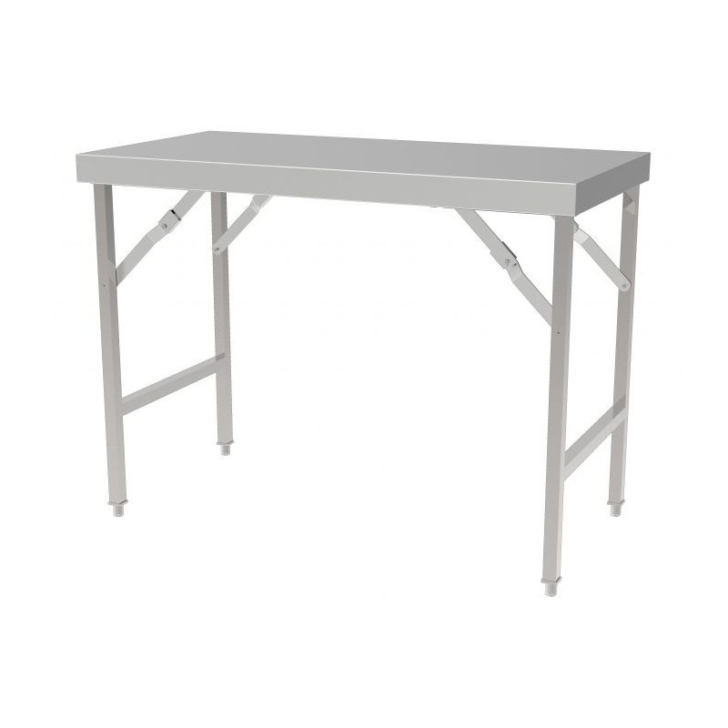 Table Inox Pliante L 1200 x P 700 mm - Qualité Professionnelle