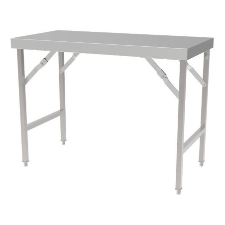 Table Inox Pliante L 1200 x P 700 mm - Qualité Professionnelle