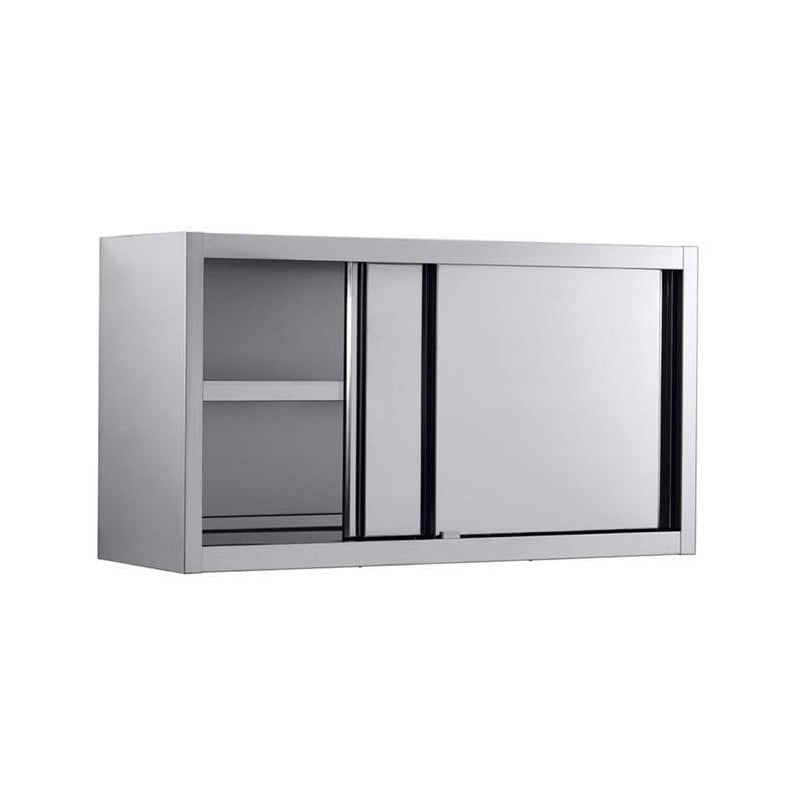 Wall Cabinet with Sliding Doors in Stainless Steel - Combisteel 1600x400 mm