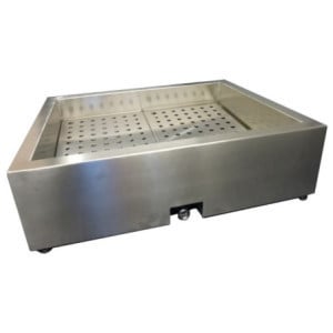 Bac à Glace Pilée Incliné avec Vidange Côté - GN 2/1 - CombiSteel