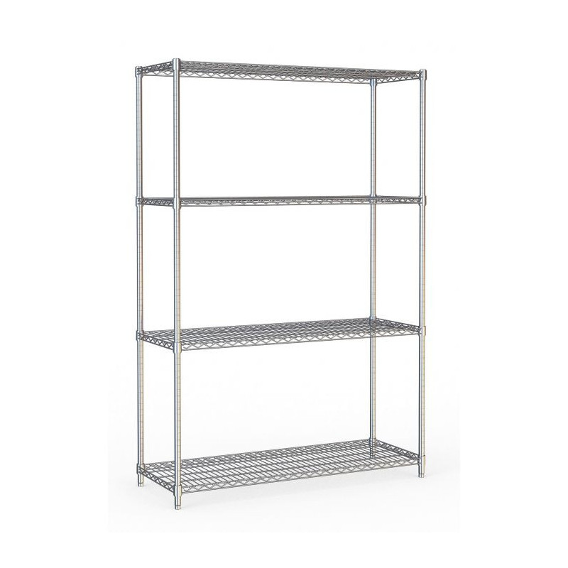 Étagère 4 Niveaux Démontable - 1200 mm Largeur - CombiSteel