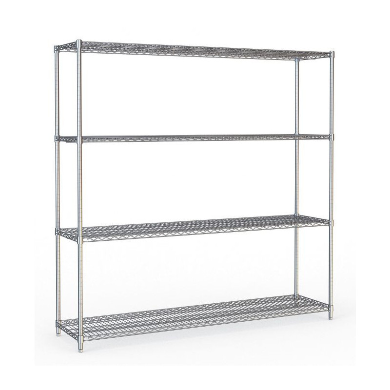 Detachable Shelf 4 Levels - Chrome Steel CombiSteel