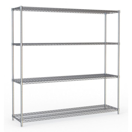 Detachable Shelf 4 Levels - Chrome Steel CombiSteel