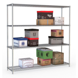 Detachable Shelf 4 Levels - Chrome Steel CombiSteel