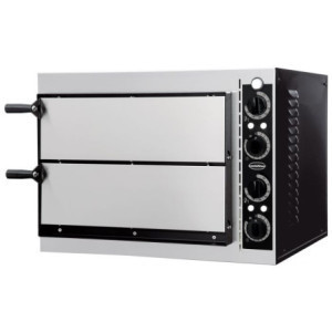 Doppelkammer-Pizzaofen - Leistung 2400W - CombiSteel