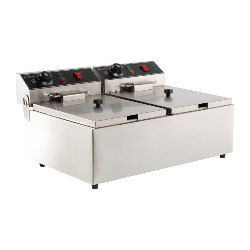 Professional Electric Deep Fryer 2 x 6 L - CombiSteel