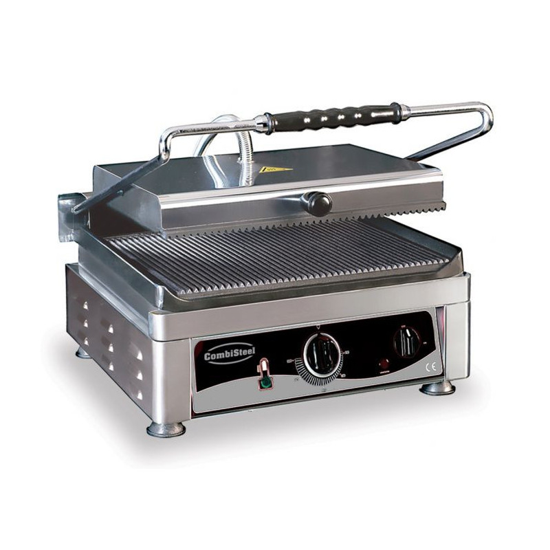 Grill Panini CombiSteel - Power 3000 W, Grooved Cast Iron Plates