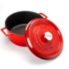 Red Cast Iron Dutch Oven Ø 24 cm - CombiSteel Brand - Quality and Performance