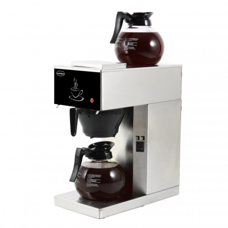 Machine à Café CombiSteel avec 2 Verseuses - 1,8 L | Professionnelle en Acier Inoxydable