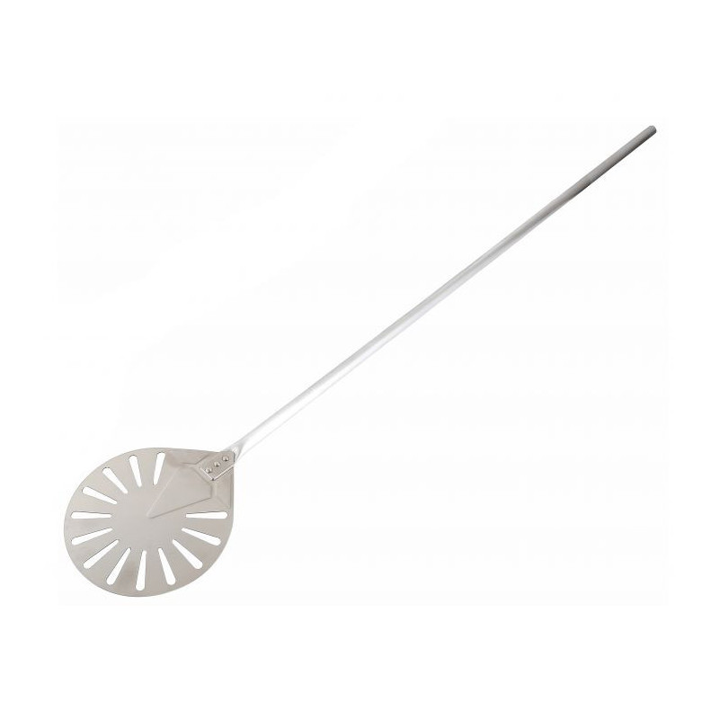 Round Perforated Stainless Steel Pizza Peel 1200 mm - Professional Quality