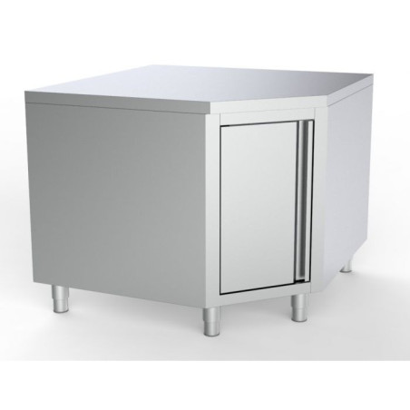 Stainless Steel Low Angular Furniture - L 1000 x D 700 mm | CombiSteel | Professional Storage