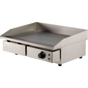 Elektrische Glatte Grillplatte 55 cm Combisteel - Edelstahl & Leistungsstark