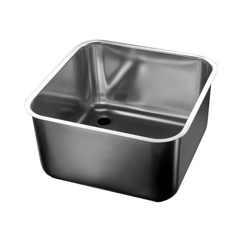 Square Stainless Steel Sink AISI 304 - Dimensions 450x450x300 mm - CombiSteel