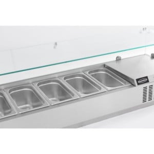 Refrigerated Saladette Counter - 6 GN 1/3 - CombiSteel | Static Cooling & Stainless Steel