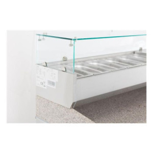 Refrigerated Saladette Counter - 6 GN 1/3 - CombiSteel | Static Cooling & Stainless Steel