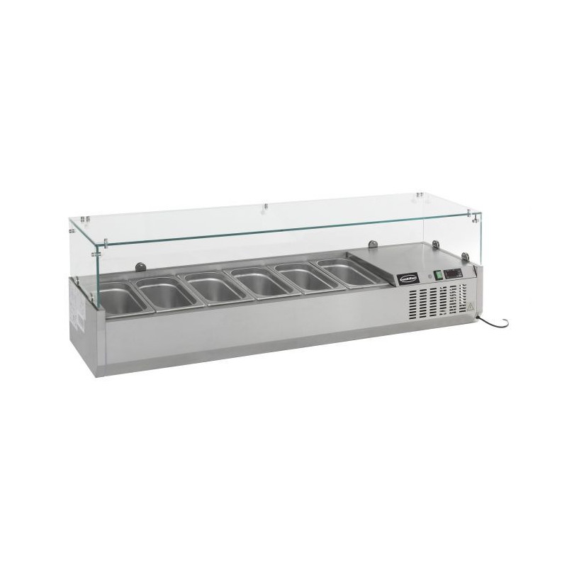 Refrigerated Countertop Saladette - 7 GN 1/4 CombiSteel: Quality and Performance for Your Ingredients