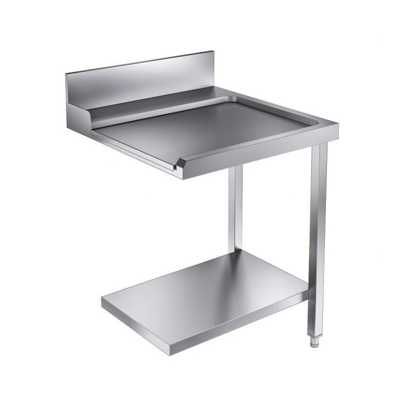 Loading Table with Shelf and Backsplash CombiSteel - L 700 x D 750 mm