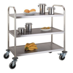 Stainless Steel Trolley 3 Removable Levels | CombiSteel - Robust and practical