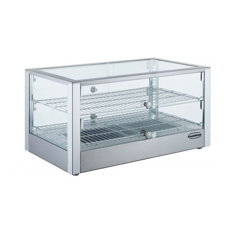 Vitrine Chauffante 80L en Acier Inoxydable - CombiSteel