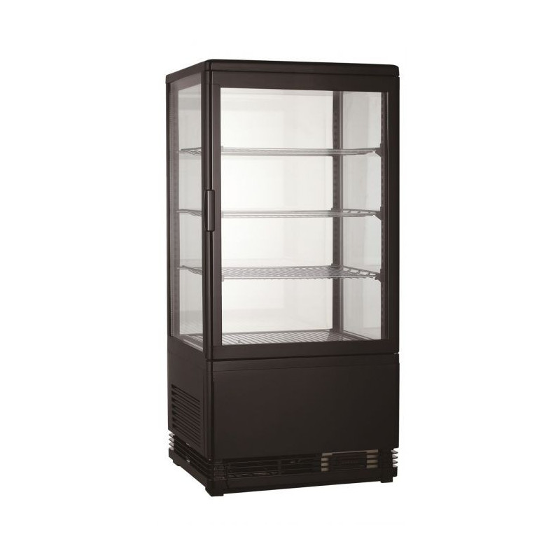 Black Refrigerated Display Case - 68L - CombiSteel: Optimal Presentation and Preservation