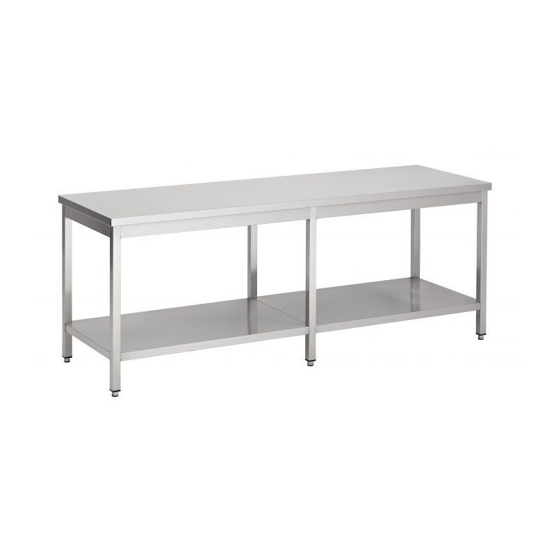 Table Inox avec Etagère 2700 mm - Marque CombiSteel