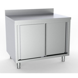 Stainless Steel Low Cabinet with 2 Doors - Professional Stainless Steel Kitchen