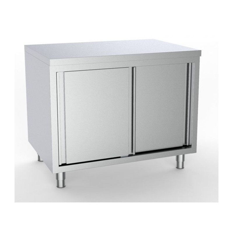 Stainless Steel Low Cabinet 2 Doors 2000 x 600 mm CombiSteel: Professional Storage