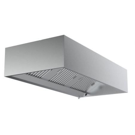 Cubique LED Stainless Steel Hood - Depth 950 - 2400 mm CombiSteel