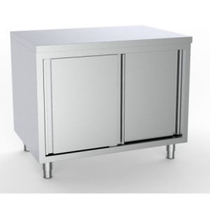 Meuble Bas Inox 2 Portes - Qualité CombiSteel