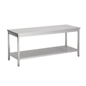 Table Inox avec Etagère Professionnelle - Meubles de Qualité