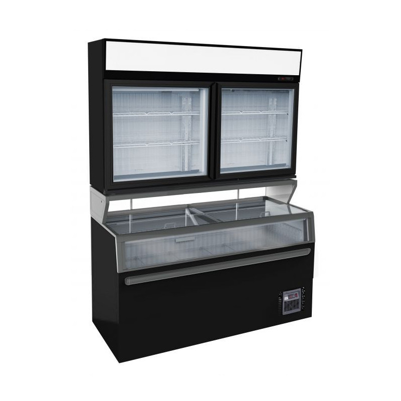 Wall Display and Black Sideboard - CombiSteel 898 L | Professional Refrigeration