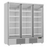 Positive Kühlschrankvitrine aus Edelstahl - 3 Glastüren - 1530 L - CombiSteel