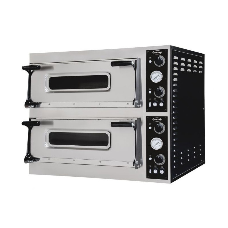 Doppelkammer-Pizzaofen - 2 x 6 Pizzen - 400V - CombiSteel, Profiküche