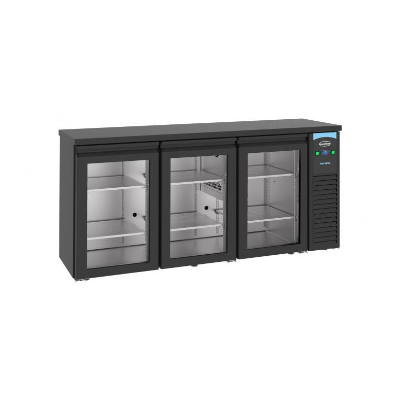 Arrière-Bar Réfrigéré 3 Portes Vitrées 500 L - CombiSteel - Froid Ventilé