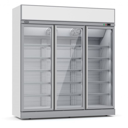 Positive Refrigerated Display Case 3 Glass Doors - 1530 L CombiSteel