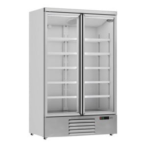 Armoire Réfrigérée Positive Inox 2 Portes Vitrées 1000 L CombiSteel