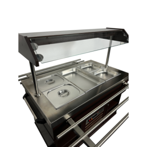 Buffet Chaud CombiSteel - Acier Inoxydable GN 1/1 & Éclairage LED