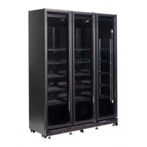 Positive Kühlvitrine mit 3 Glastüren - 1200 L - CombiSteel