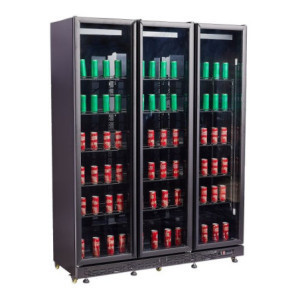 Positive Kühlvitrine mit 3 Glastüren - 1200 L - CombiSteel