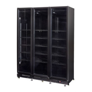 Positive Kühlvitrine mit 3 Glastüren - 1200 L - CombiSteel