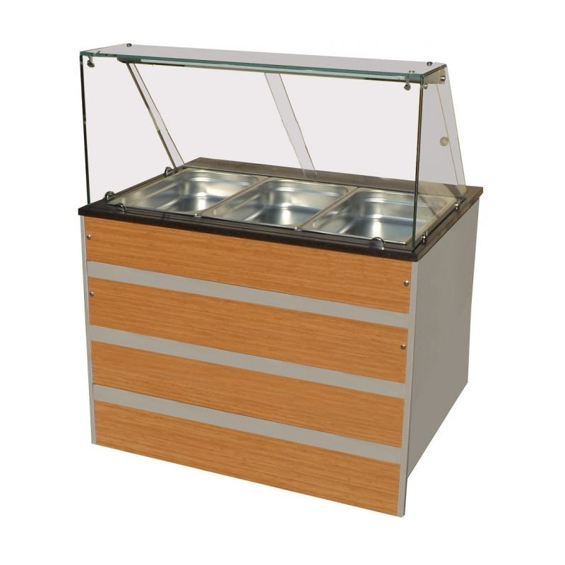 Buffet Chaud - 3 GN 1/1 en Acier Inoxydable | Combisteel