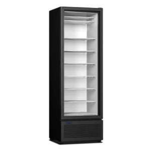 Schwarzer Gefrierschrank - Profi-Vitrine CombiSteel