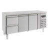 Positive Refrigerated Table GN 1/1 with 2 Doors and 2 Drawers - 417 L - CombiSteel