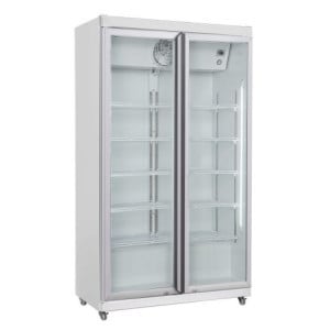 Kühlschrank mit positiver Kühlung - 2 Glastüren - 785 L CombiSteel - Praktische Lagerung