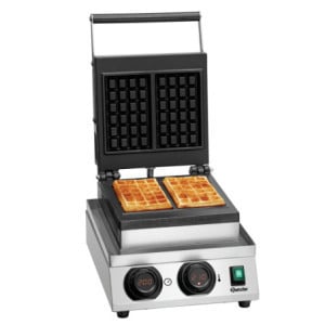 Professionelles Waffeleisen MDI 1BW-AL von Bartscher | Brüsseler Waffel und 1800W Leistung