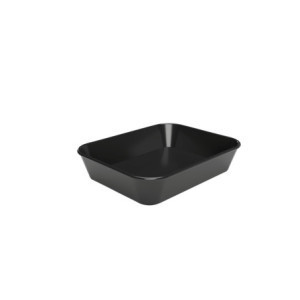 Professional presentation dish in black melamine - Bartscher